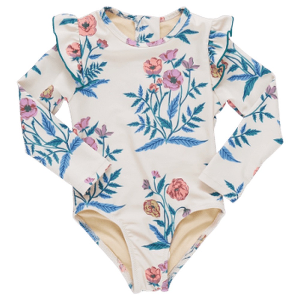 Pink Chicken Rachel Swimsuit Pale Yellow Poppy 3T
